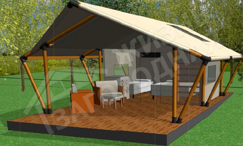 Модель W02 Family. Купить глемпинг тент-палатку от компании "Загородная Жизнь"
